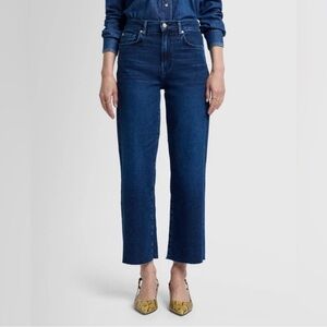 7 For All Mankind Dark Blue Cropped Alexa